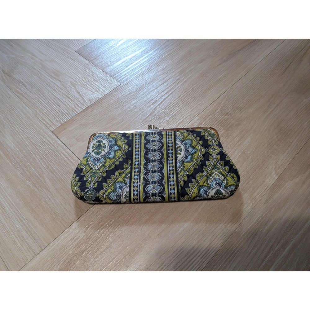 Vera Bradley Retired  Cambridge Double Kisslock Frame Wallet Clutch Paisley